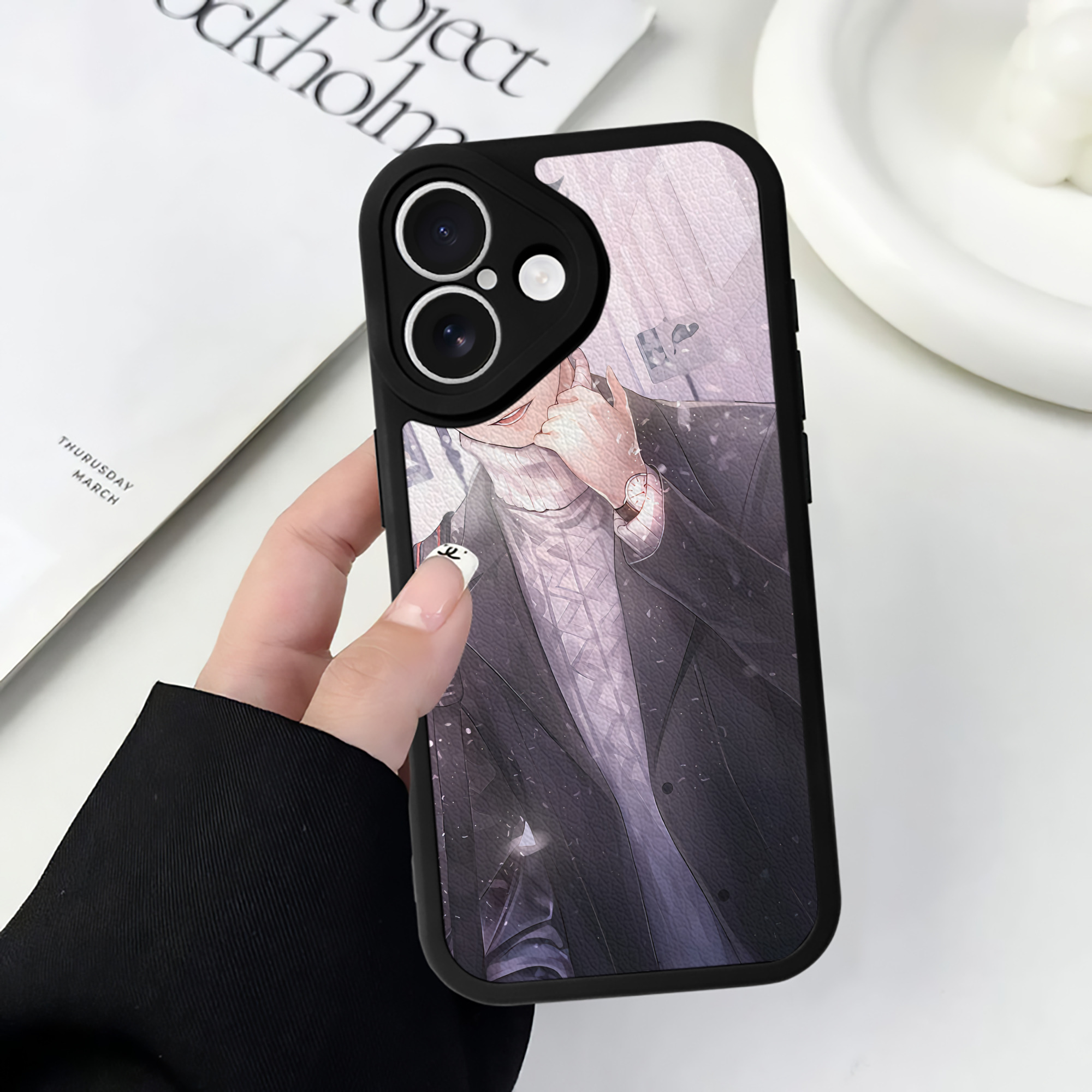 （画像用） ハイキュー!! Haikyu!! 【iPhone 16シリーズ対応】シリコンスマホケース（レザー調） 材質：シリコン